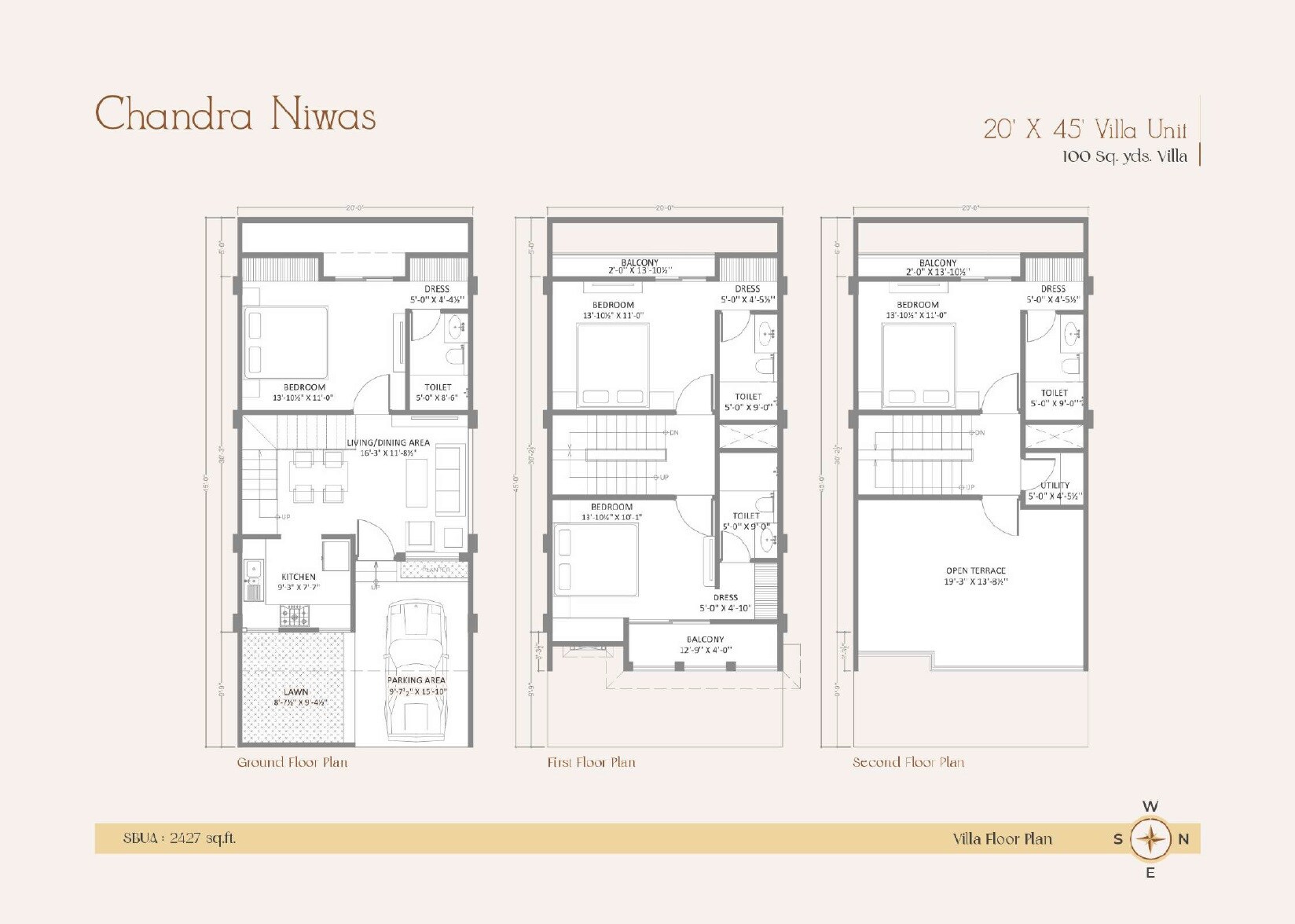 4 BHK 2427 Sq. Ft. Villa