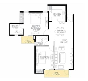 2 BHK 1225 Sq. Ft. Apartment in I Home Lavanya