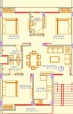 Kedia The Oxygen 3 BHK Layout