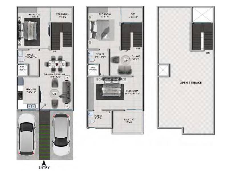 3 BHK 1260 Sq. Ft. Villa