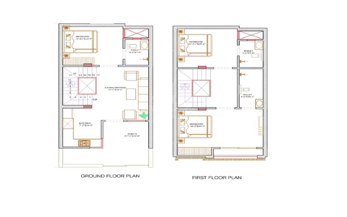 3 BHK 869 Sq. Ft. Villa