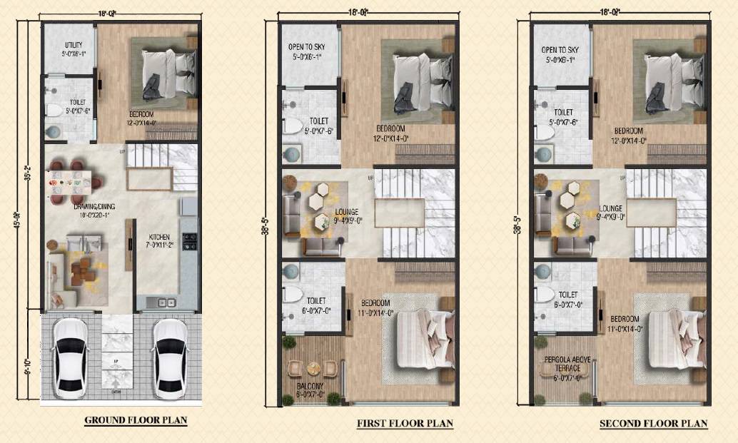 5 BHK 2000 Sq. Ft. Villa