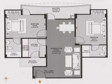  2 BHK Apartment at Mahima Panorama, Jagatpura – for Sale