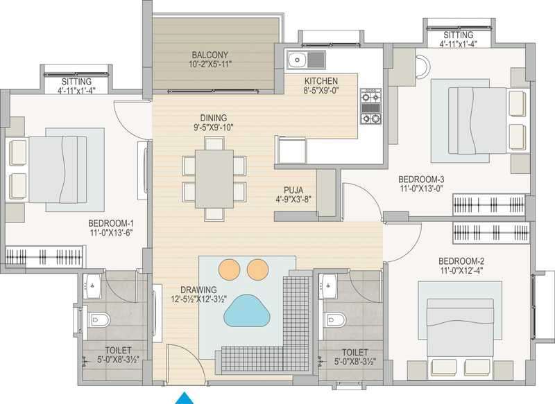 mahima sansaar apartment 3 bhk 799sqft 20200223120203