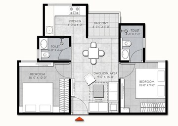  2 BHK Apartment at Manglam Aadhar, Gandhi Path – for Sale