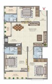 Parwani Om Residency 3 BHK Layout