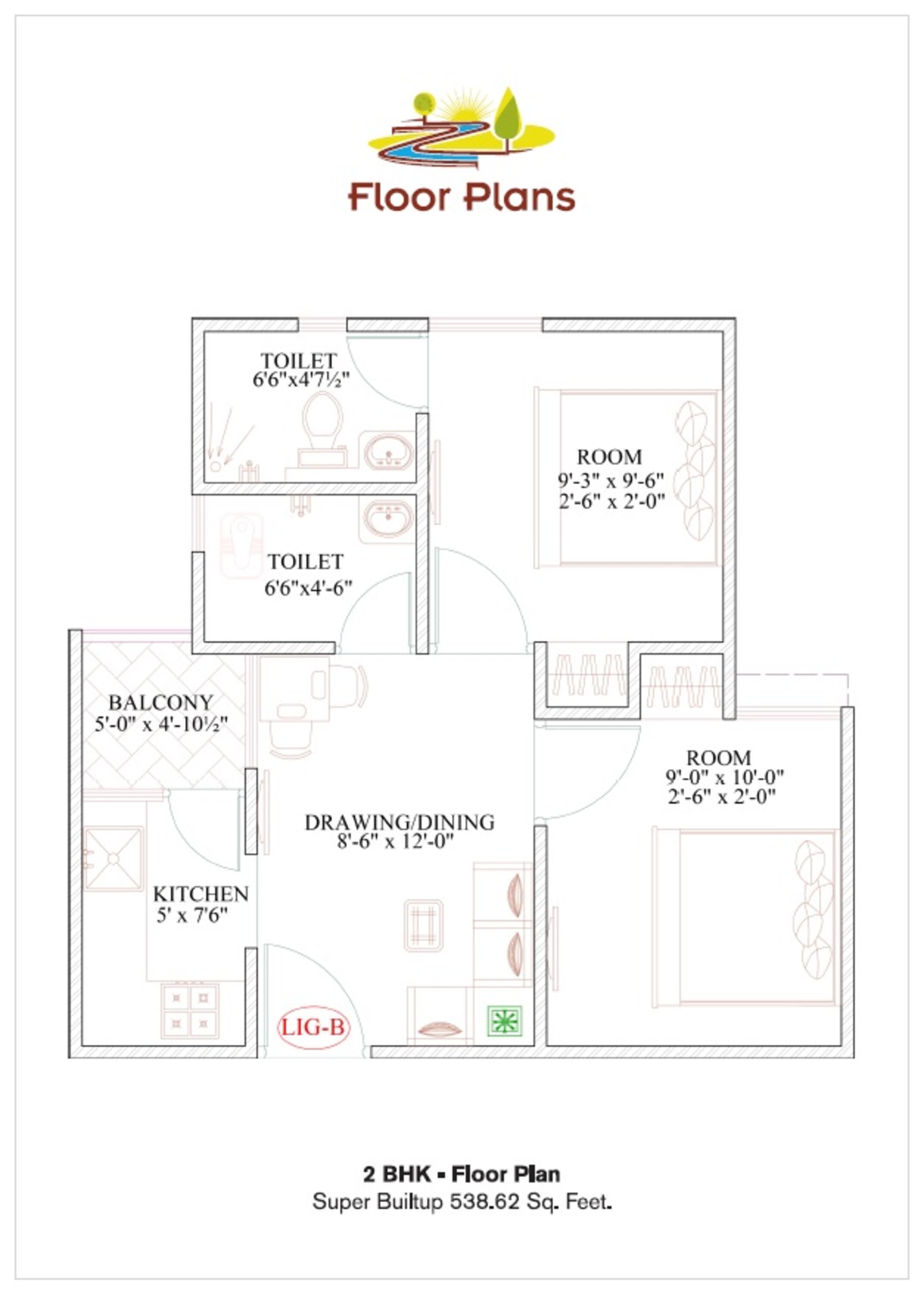 ravi riverfront homes apartment 2 bhk 539sqft 20242002122018