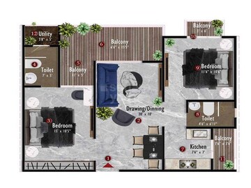  2 BHK Apartment at Samanvay The Amelias, Ajmer Road – for Sale