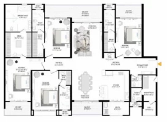 4 BHK 4686 Sq. Ft. Apartment