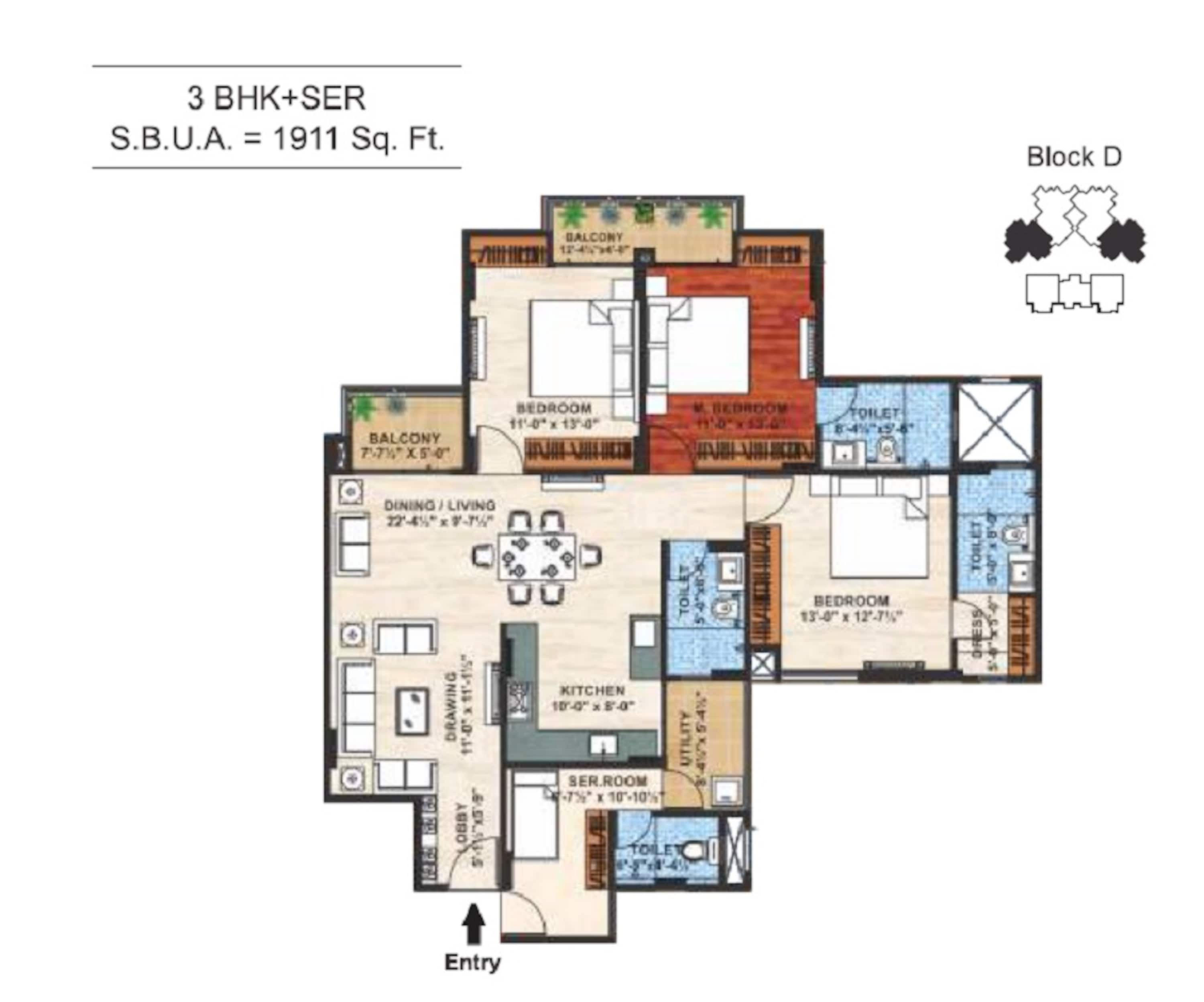 samriddhi seven heaven apartment 3 bhk 1911sqft 20245310165346
