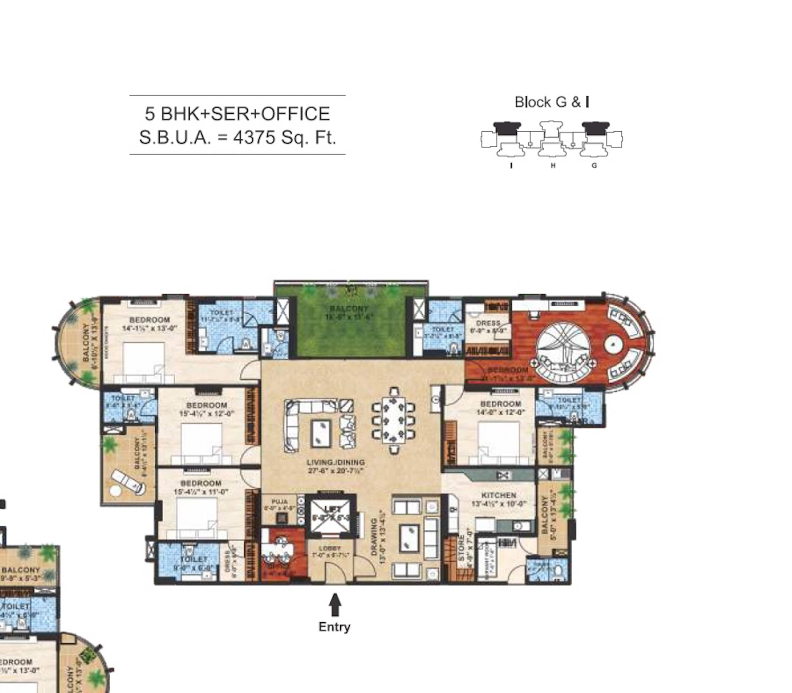 samriddhi seven heaven apartment 5 bhk 4375sqft 20244410164401