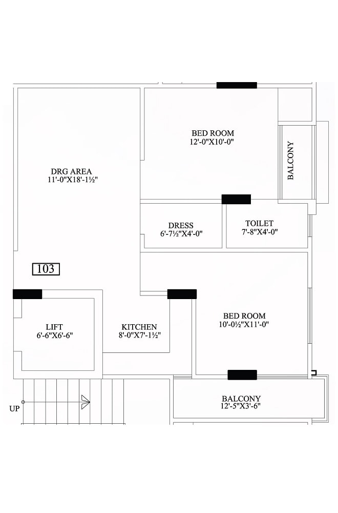 2 BHK 924 Sq. Ft. Apartment