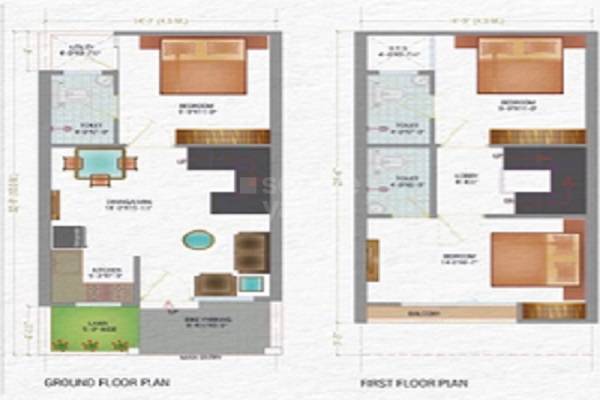 3 BHK 659 Sq. Ft. Villa
