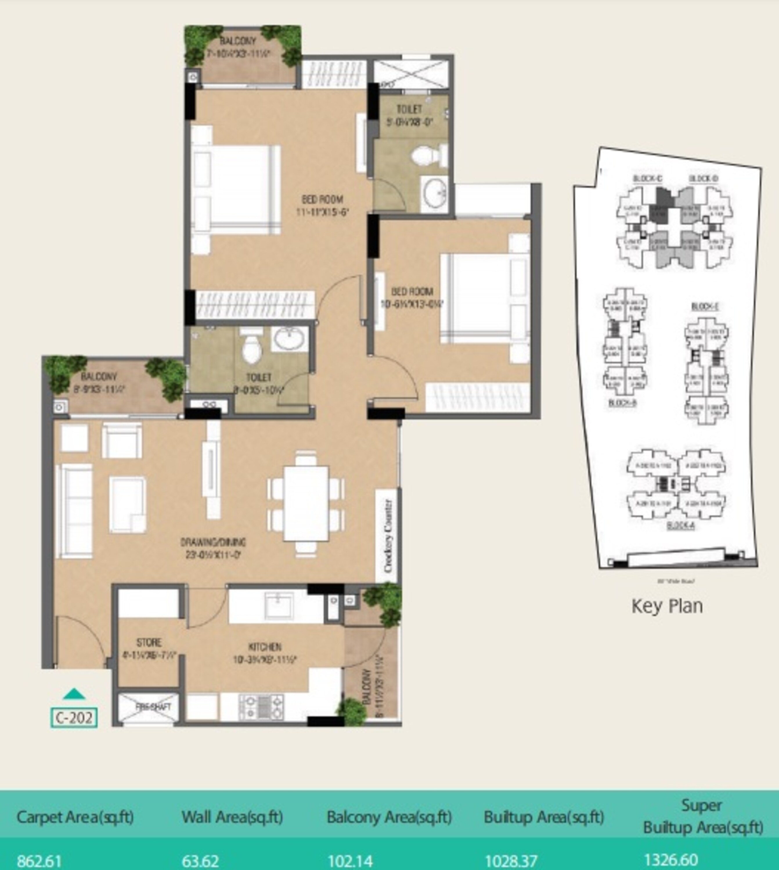 trimurty ariana apartment 2 bhk 1326sqft 20203106153158