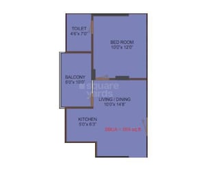 1 BHK 559 Sq. Ft. Apartment in Veritas Azuro