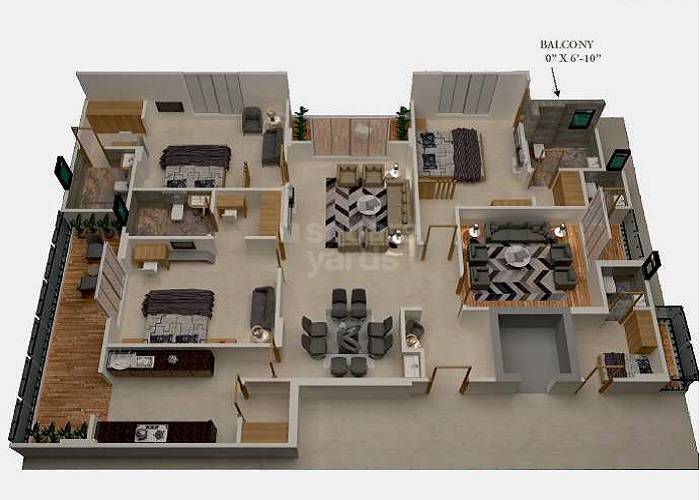 4 BHK 2660 Sq. Ft. Apartment