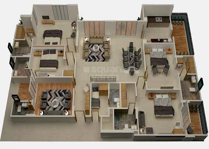 5 BHK 3115 Sq. Ft. Apartment