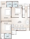 Virasat Vinayak Residency 3 BHK Layout