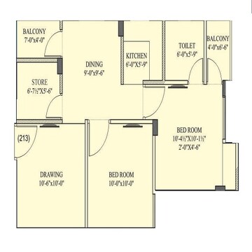  2 BHK Apartment at Virat Vaishali Homes, Gandhi Path – for Rent