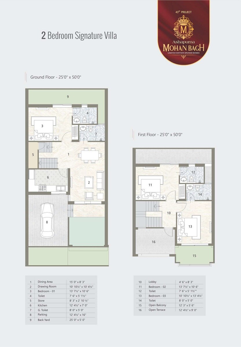 Floor plan of 2 BHK 1151 Sq. Ft. Villa in Ashapurna Mohan Bagh, Jodhpur