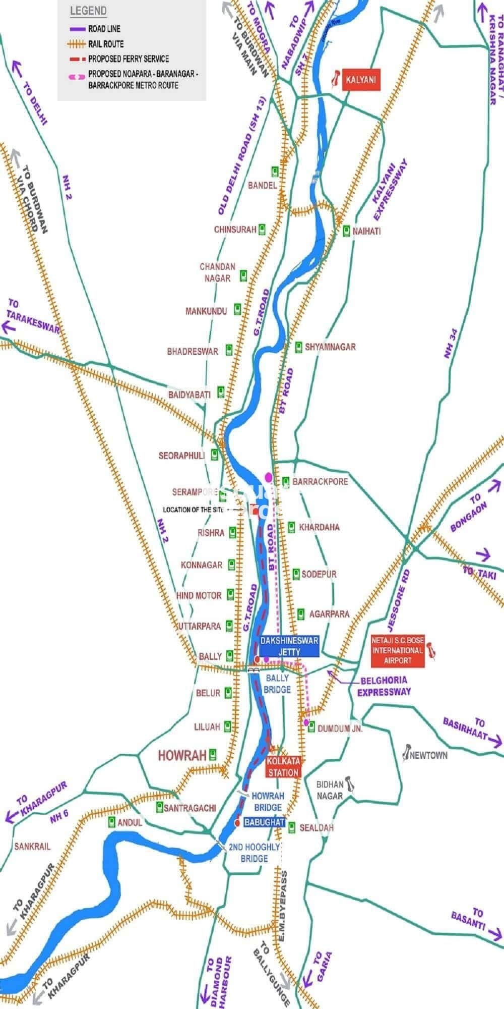 Alcove New Kolkata Sangam Location Image