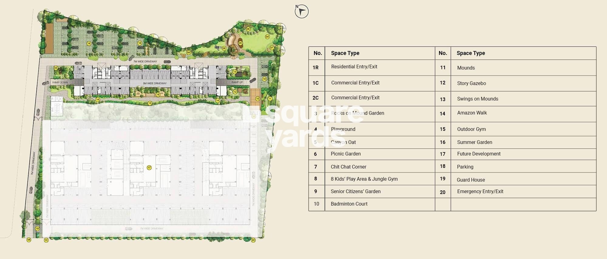 Ambuja Ecospace Residencia Master Plan Image