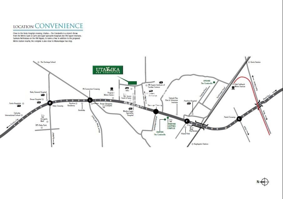 Ambuja Neotia Utalika The Condoville Location Image
