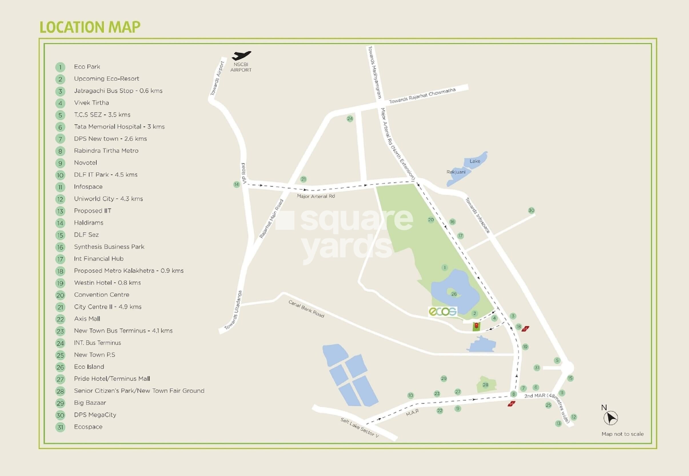 Amit Realty and Shree RSH The Ecos Location Image