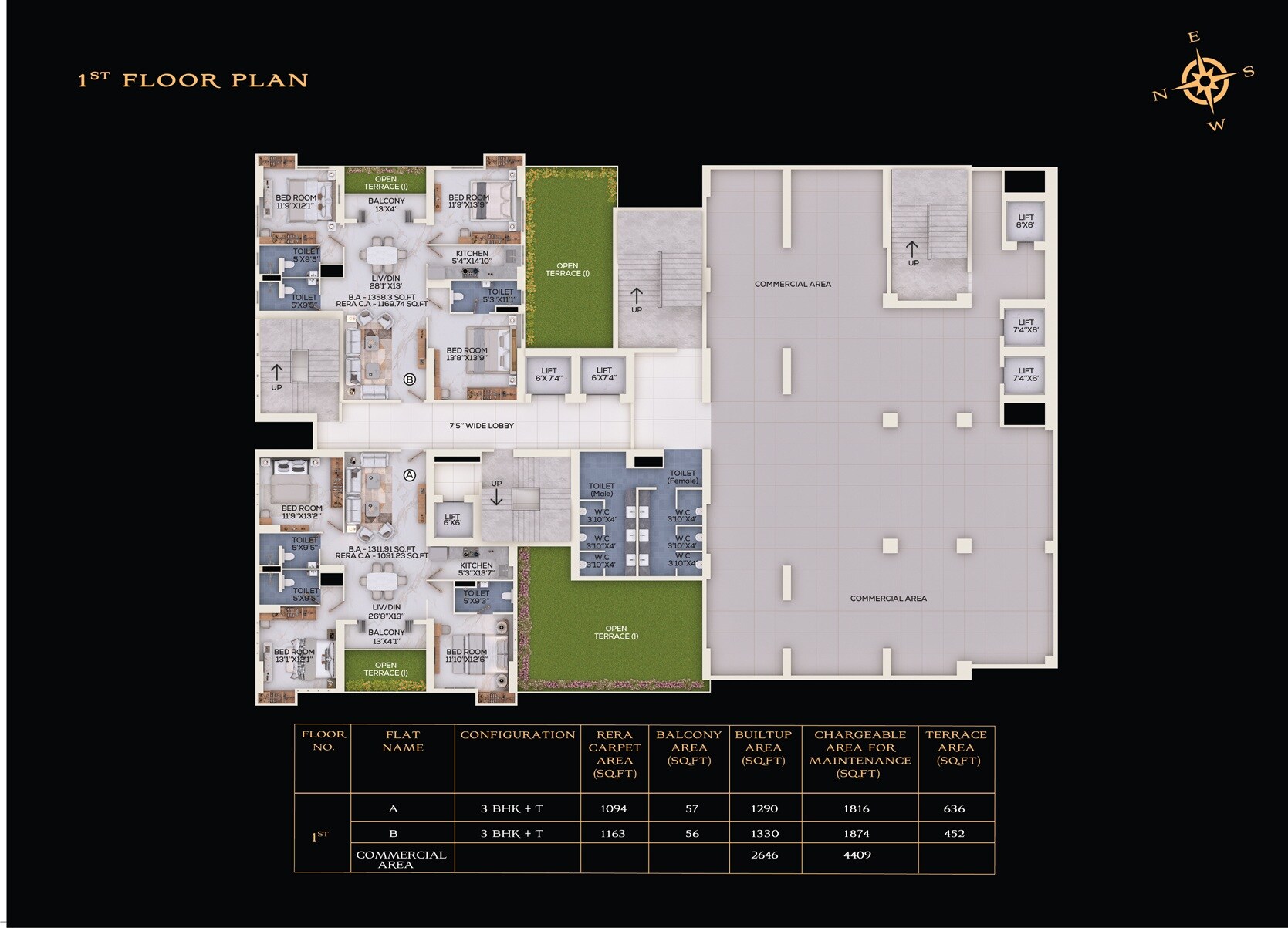 ATK The Burj Floor Plans 1