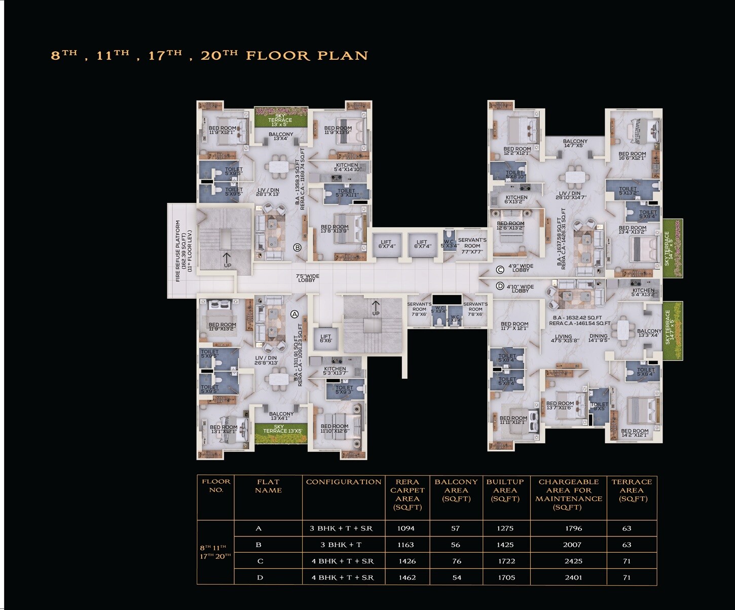 ATK The Burj Floor Plans 2