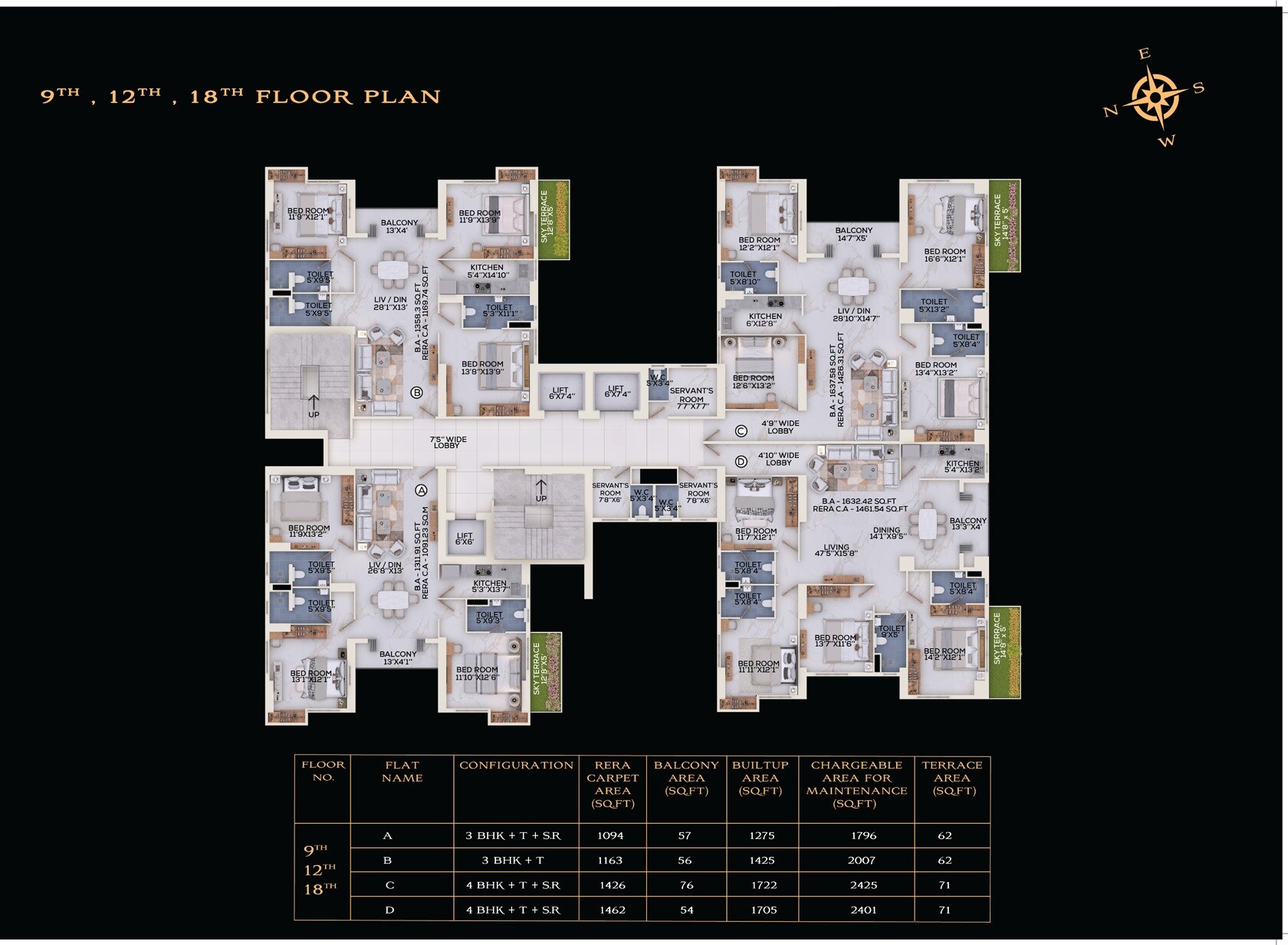 ATK The Burj Floor Plans 3