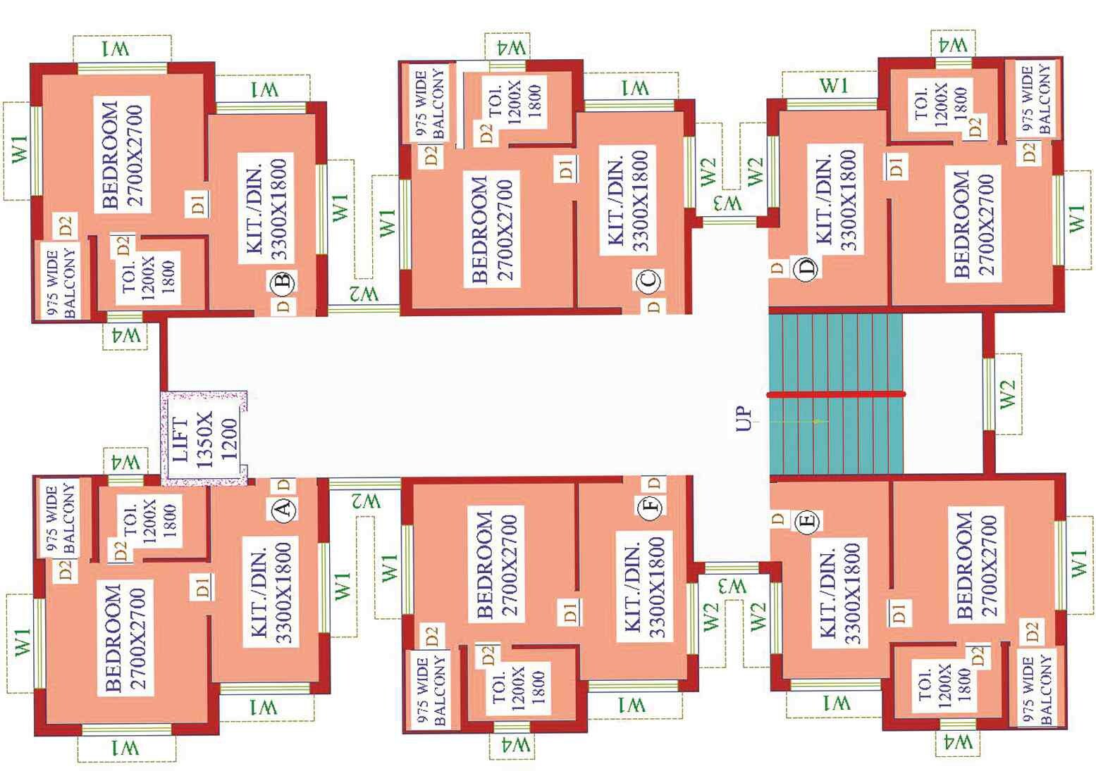 Dharitri Royal Enclave Apartment Floor Plans 1