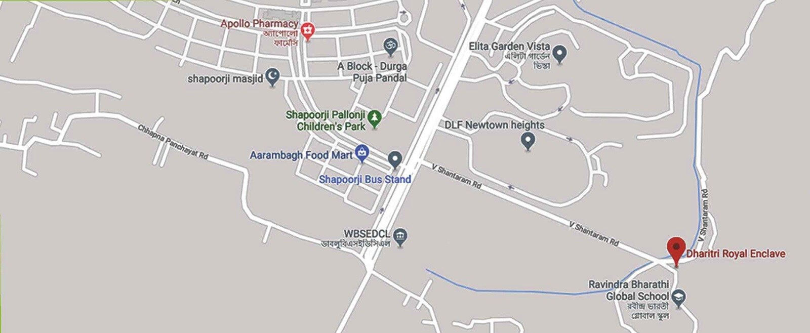 Dharitri Royal Enclave Apartment Location Image