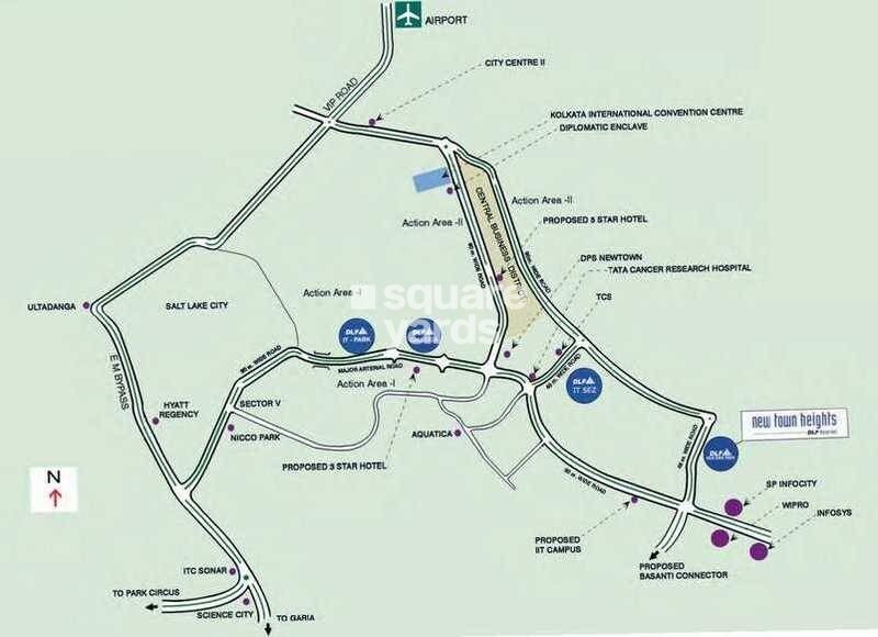 Dlf New Town Heights Location Image