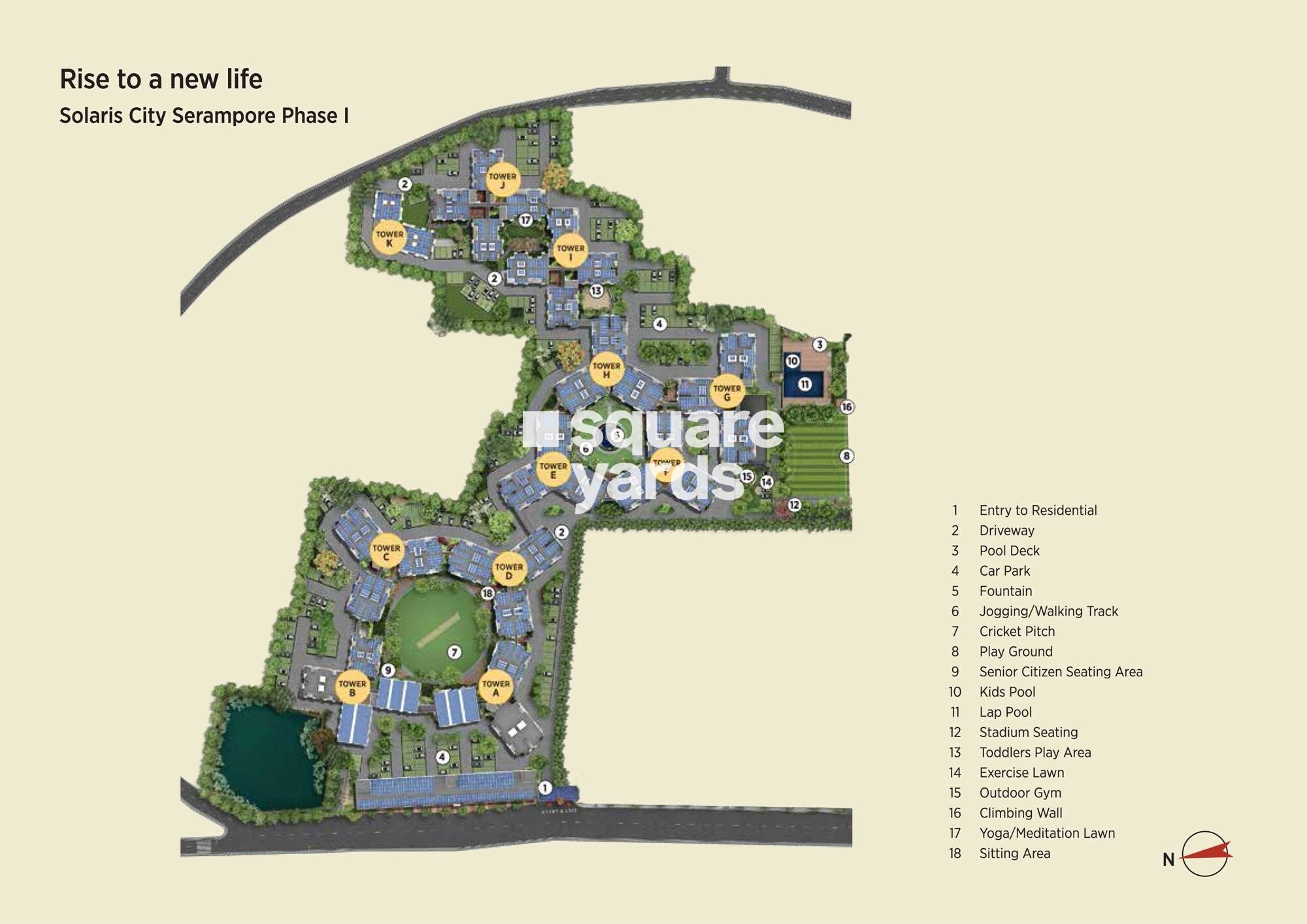 Eden Solaris City Serampore Master Plan 1