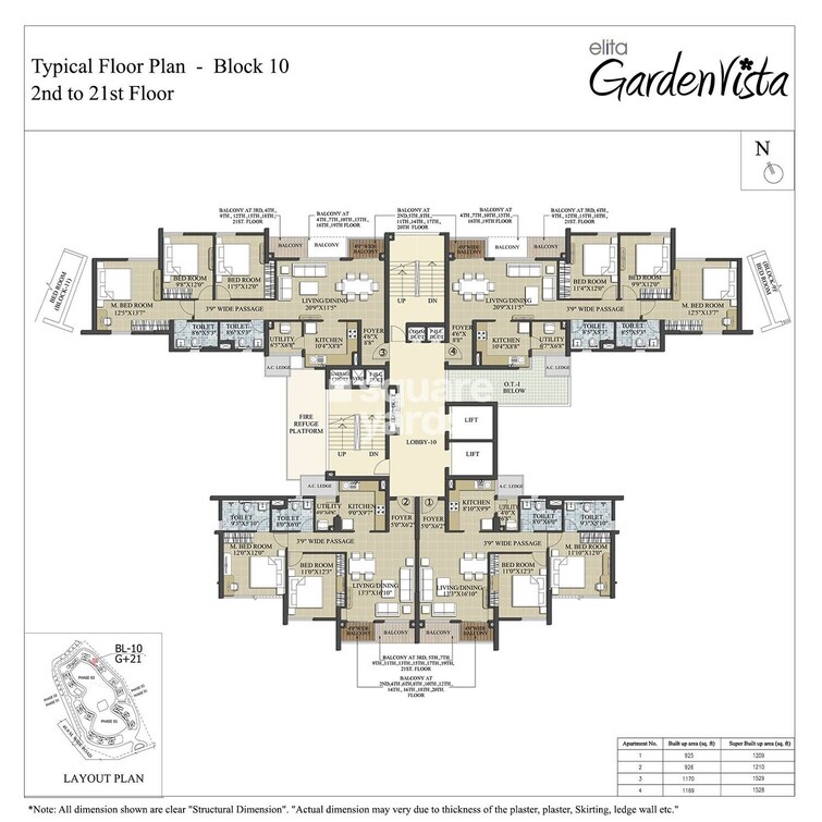 Elita Garden Vista Floor Plans 1