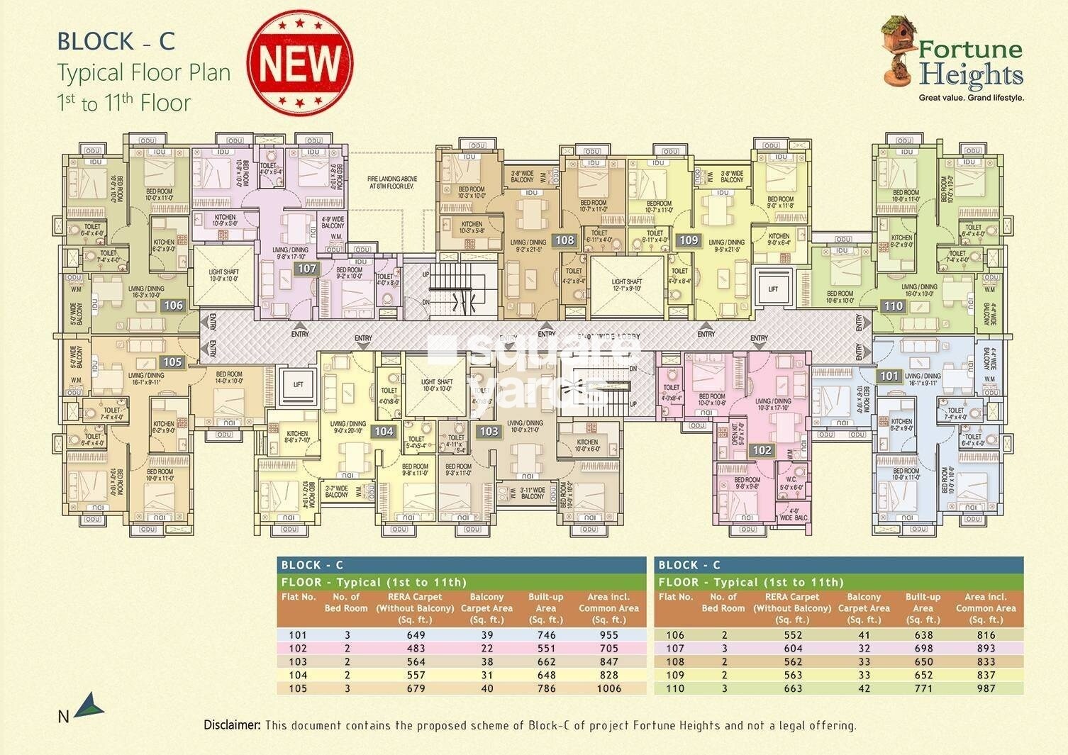 Fortune Heights Barasat Floor Plans 1