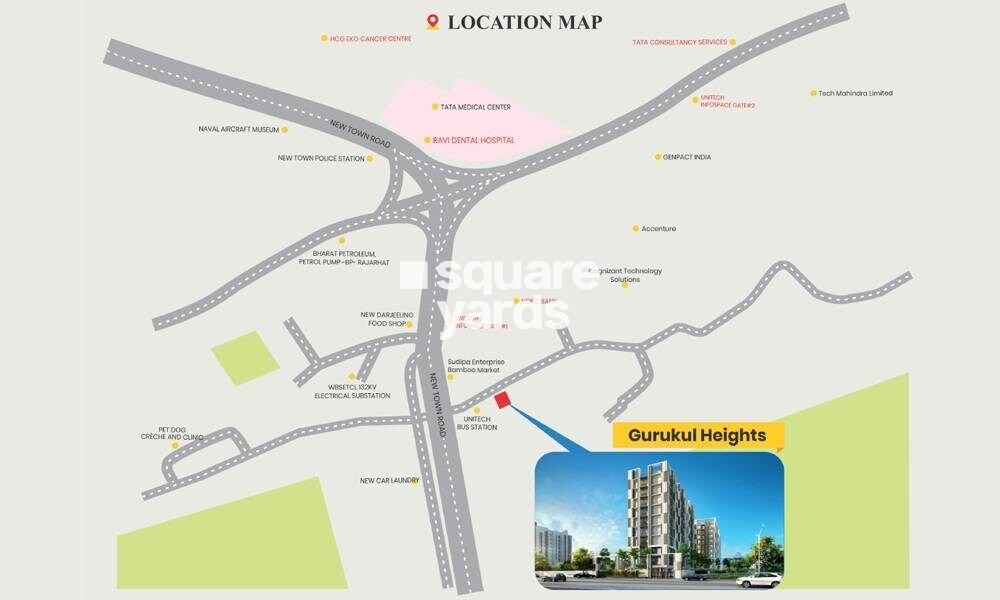 Gurukul Heights Location Image