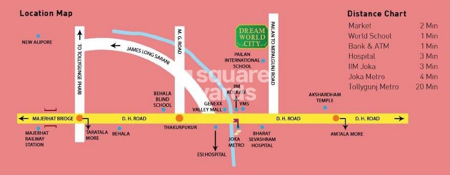 Jain Dream World City Location Image