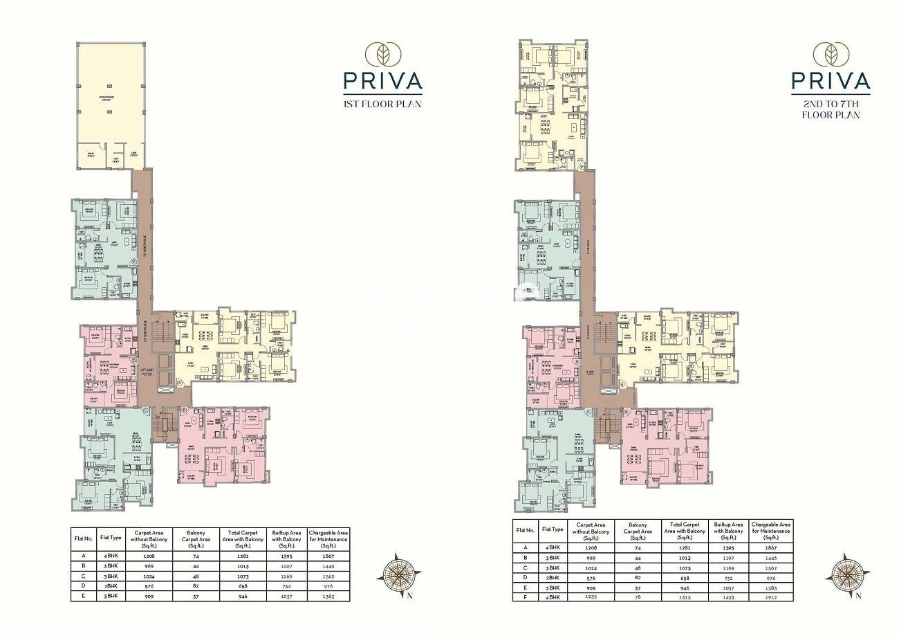 Manor Priva Floor Plans