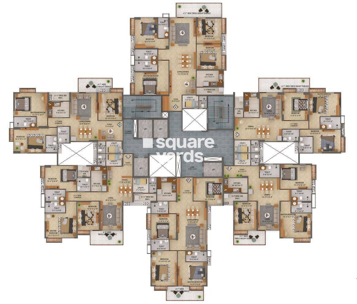 Merlin X Floor Plans