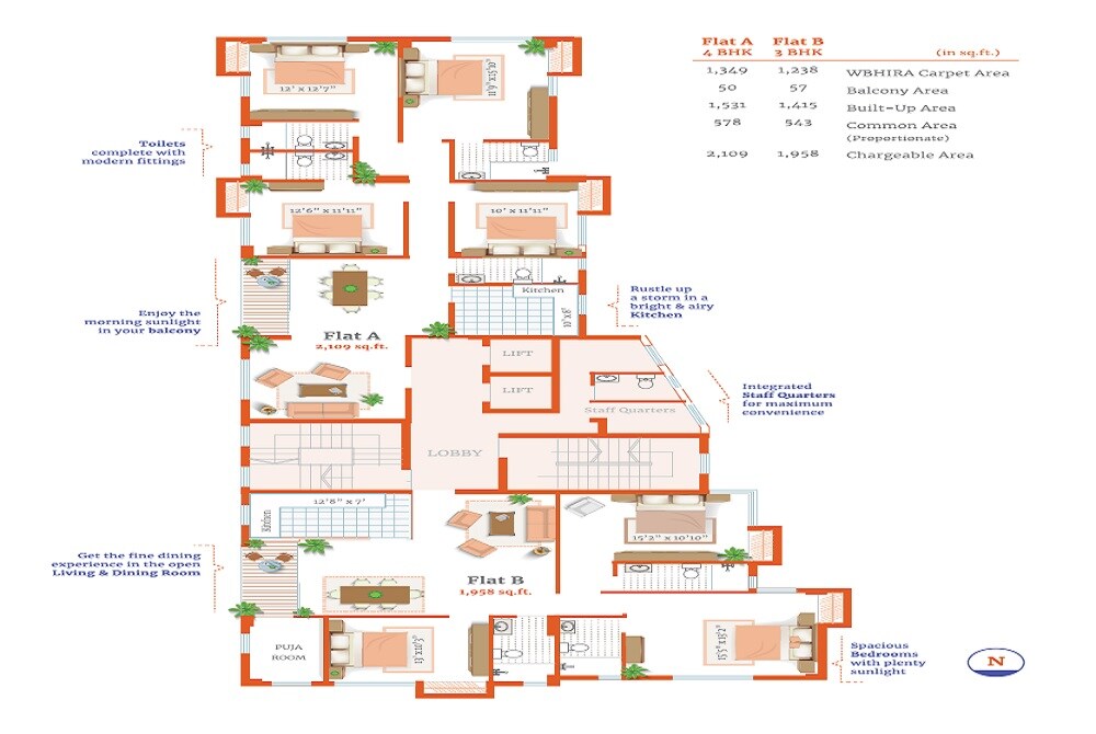 Multicon Narayani Floor Plans