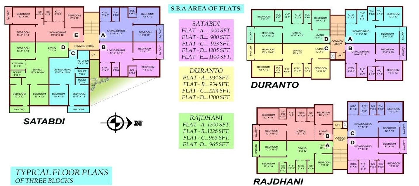 NB Rail View Floor Plans 1