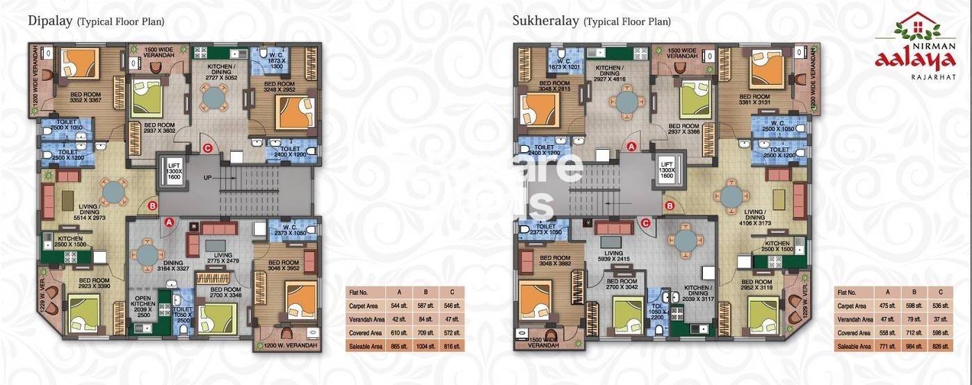 Nirman Aalaya Floor Plans