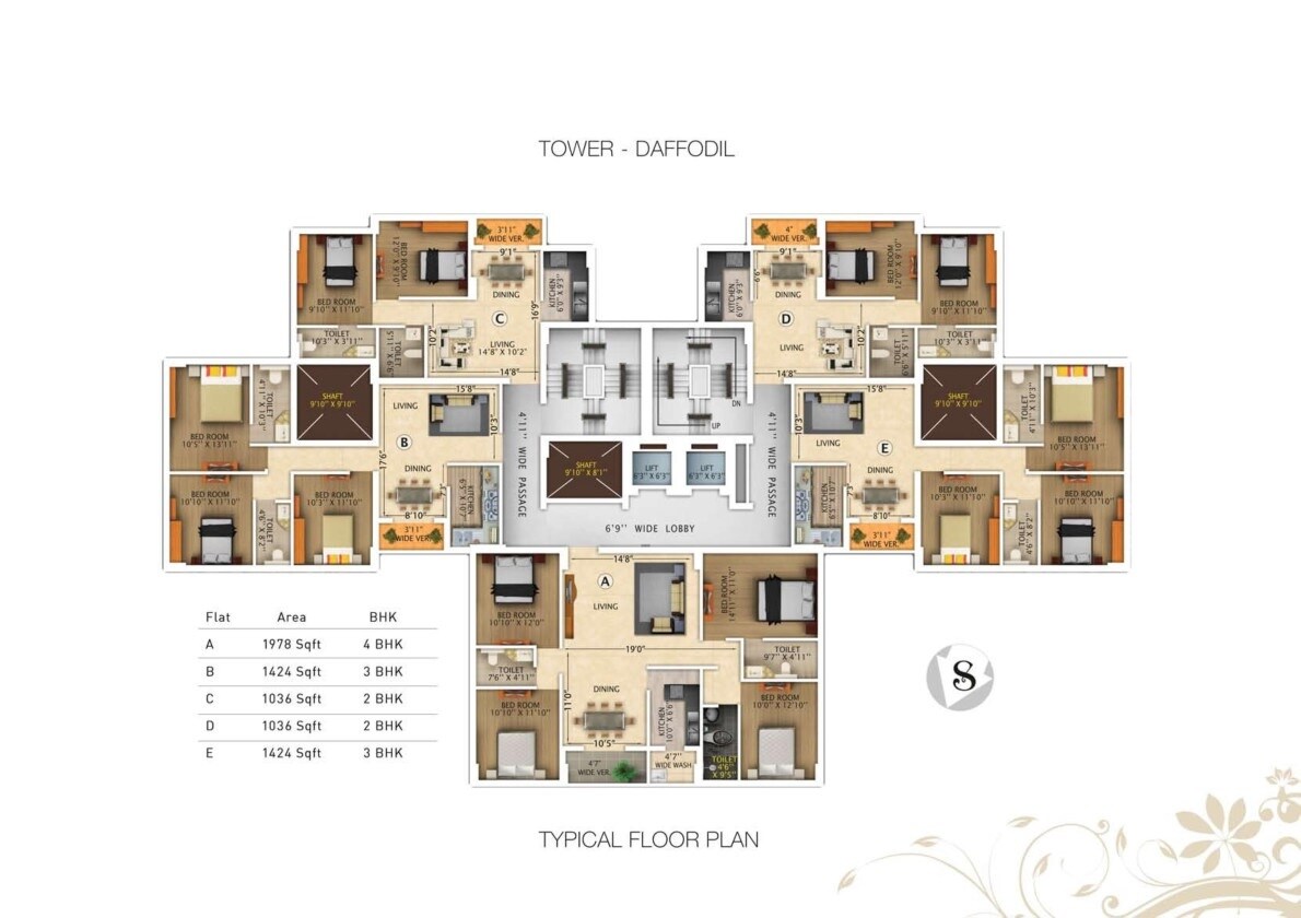 Rajwada Royal Gardens Floor Plans 1
