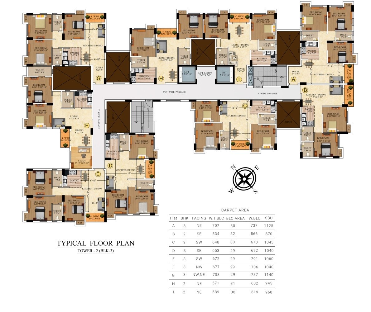 Rajwada Royal Gardens Floor Plans 2