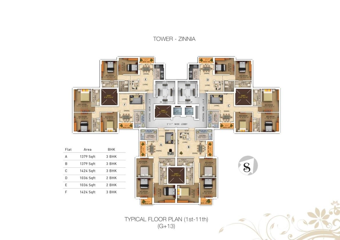 Rajwada Royal Gardens Floor Plans 3