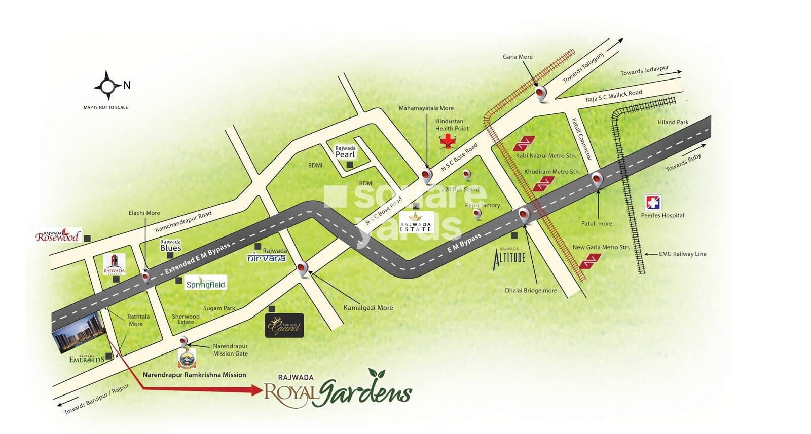 Rajwada Royal Gardens Location Image