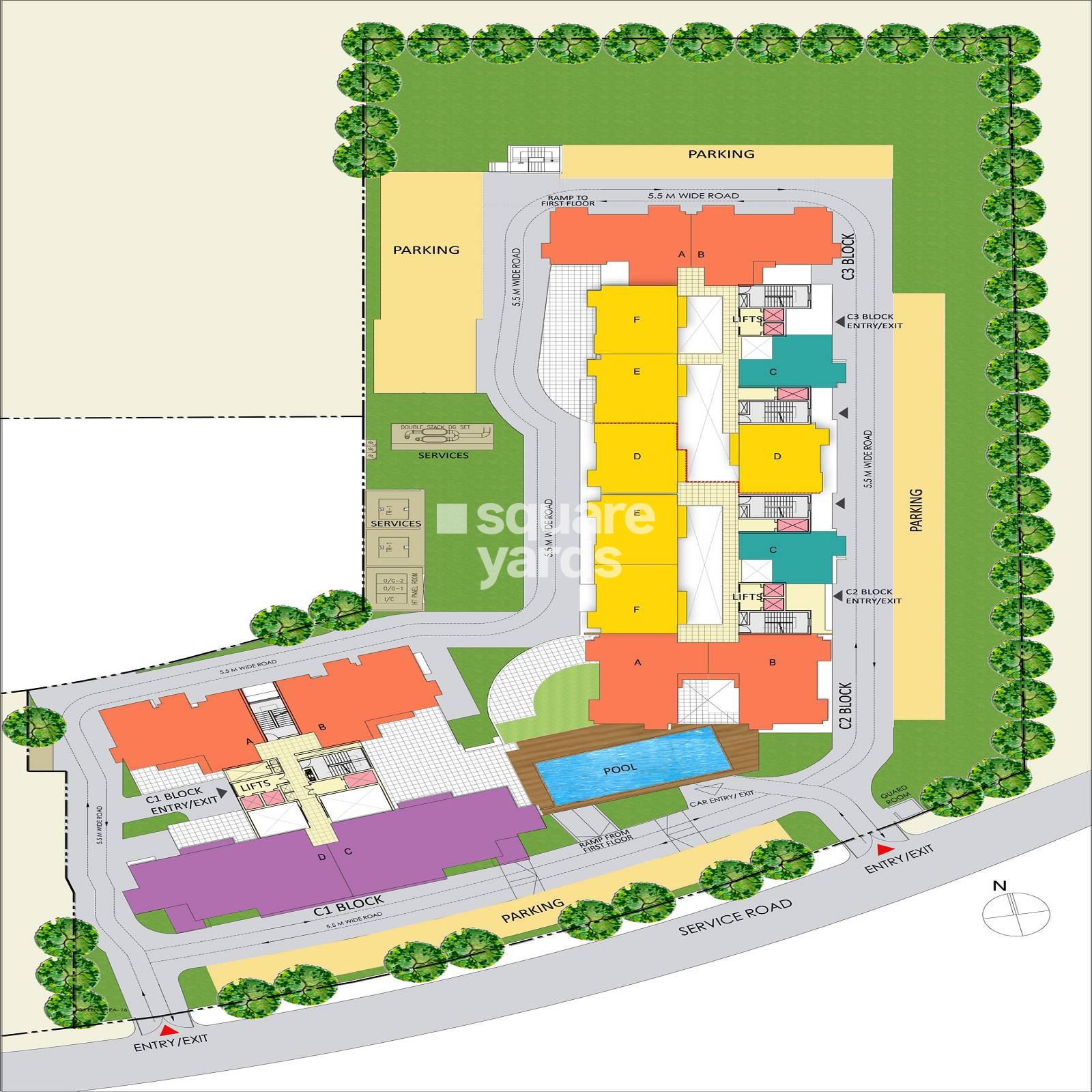 ruchi one rajarhat project master plan image1