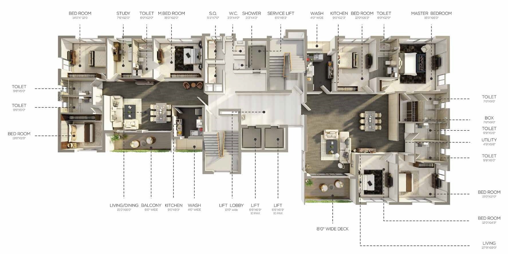 Salarpuria Sattva The Avenue Floor Plans